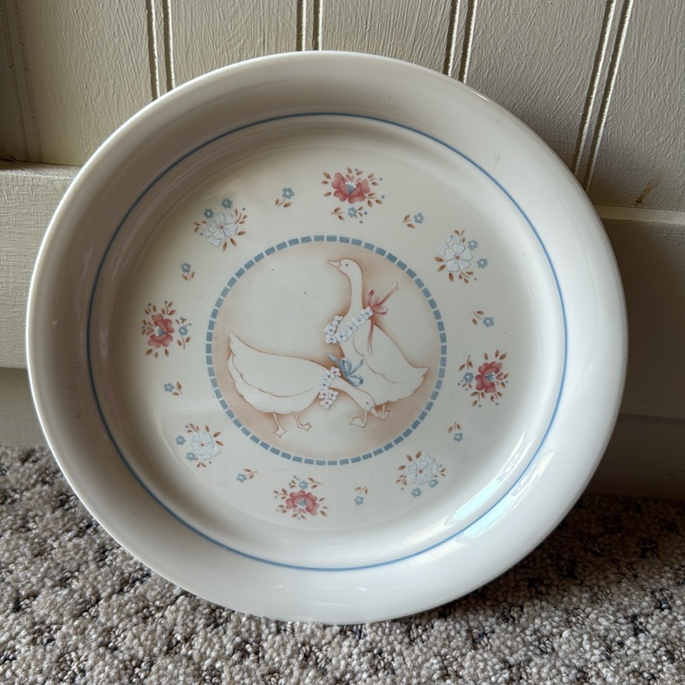 Vintage Corelle Country Goose Plates Set of 5 Country Promonade